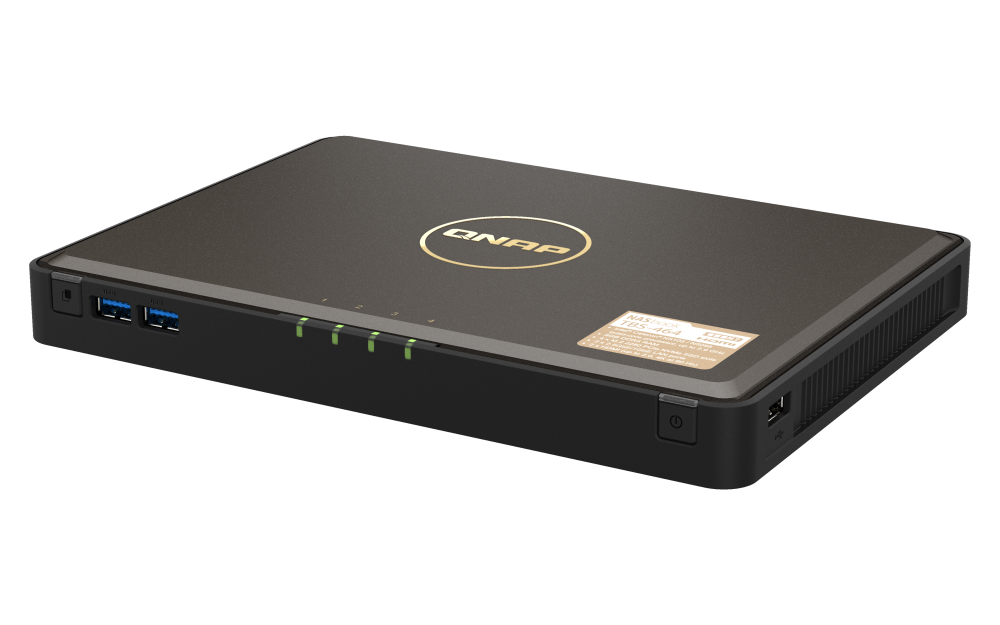 QNAP TBS-464-8G | 2.5GbE, 4-Bay M.2 SSD, Intel CPU, 8GB RAM, HDMI 2.0, Set-Top Multimedia NAS