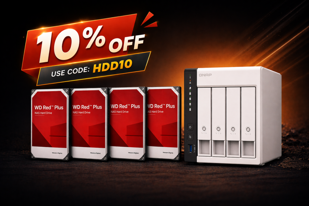 TS-433 WD Bundle inkl. 16TB /32TB (4x4TB/4x8TB)