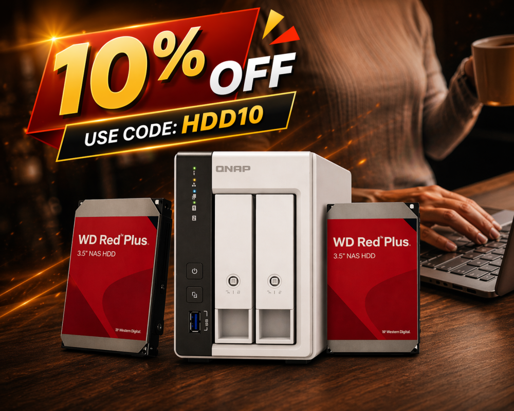 TS-216G WD Bundle inkl. 8TB /16TB (2x4TB/2x8TB)