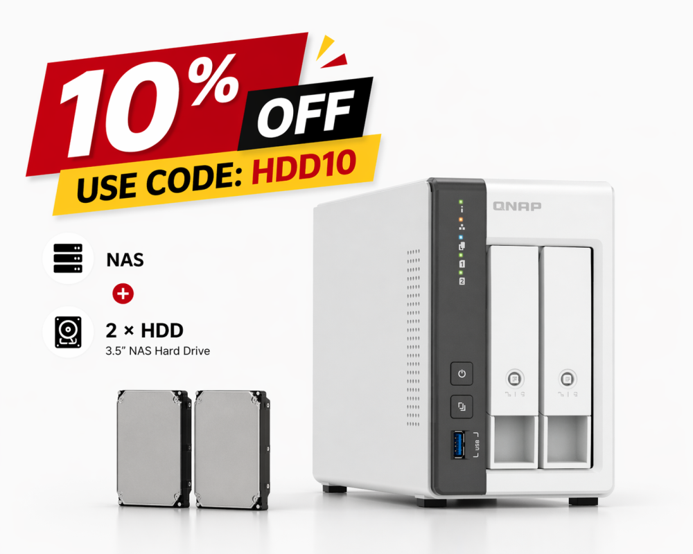 QNAP TS-216G HDD Bundle 