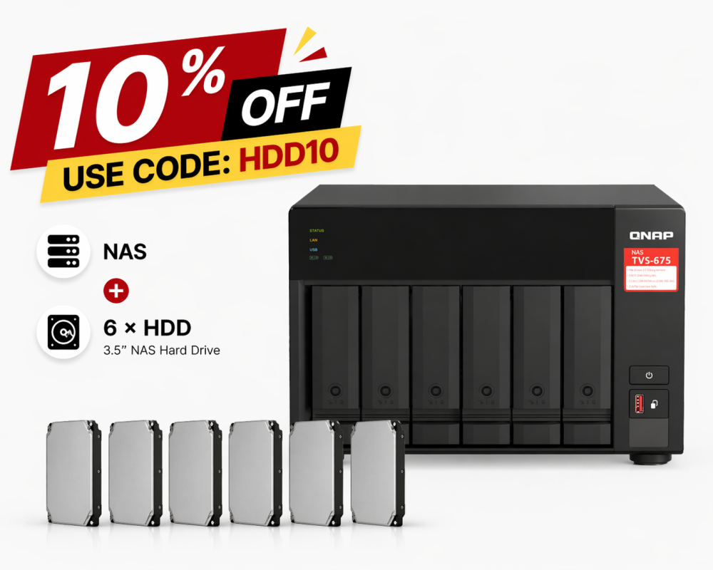 TVS-675-8G 24TB/48TB Bundle