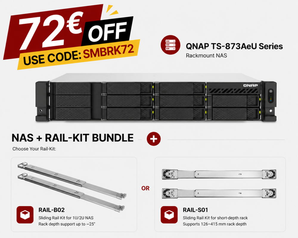 TS-873AeU Serie + Rail-kit Bundle