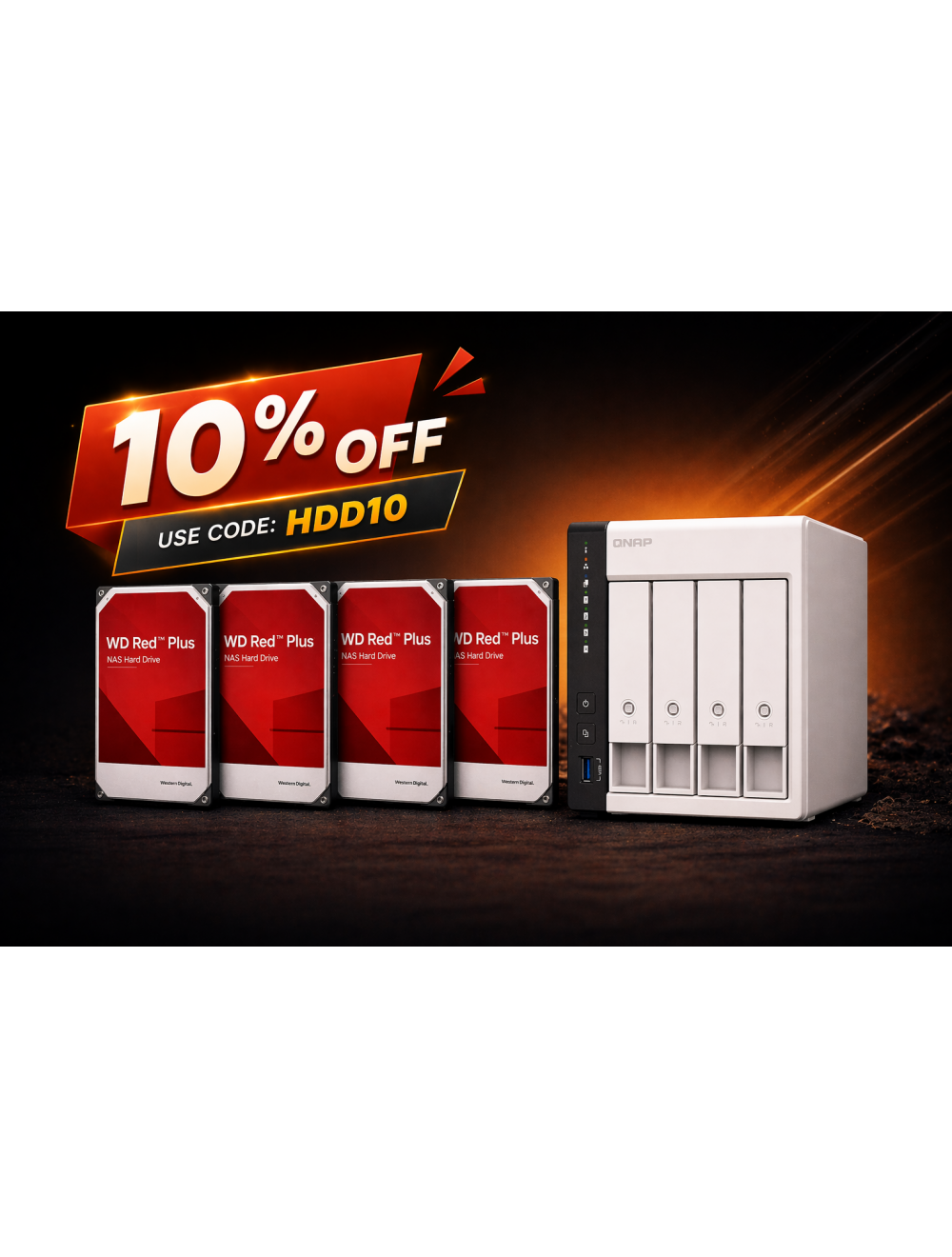 TS-433 WD Bundle inkl. 16TB /32TB (4x4TB/4x8TB)