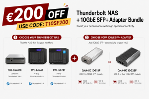Thunderbolt NAS + 10GbE SFP+ Adapter Bundle