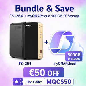 TS-264 + myQNAPcloud Storage 500GB 1Y 
